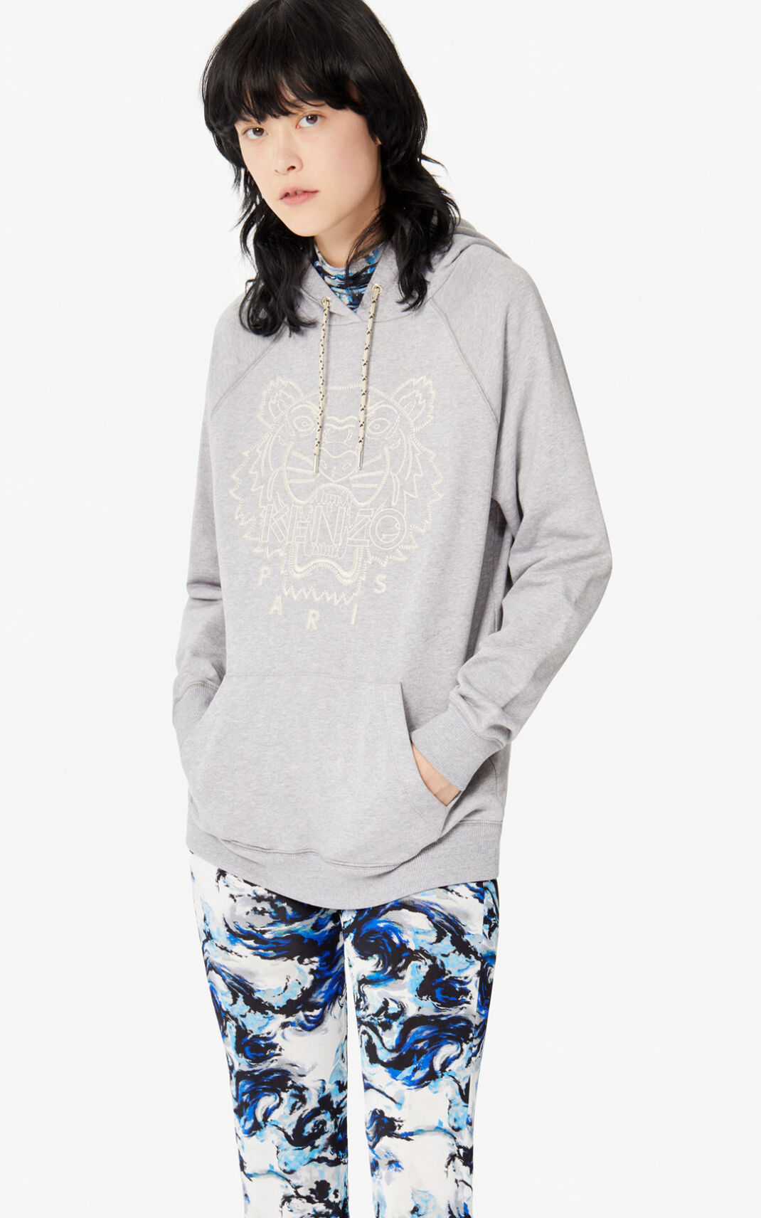 Sudaderas Con Capucha Kenzo Capsule Expedition Mujer Gris - SKU.7128256